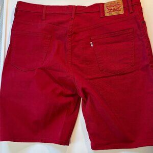 Men's Red Levi Strauss & Co 569 Shorts W 42